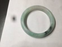 Load image into Gallery viewer, 55.7mm Certified type A 100% Natural icy watery sunny green Jadeite bangle AY25-1702