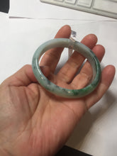 Load image into Gallery viewer, 52.5mm Certificated Type A100% sunny green/dark green Jadeite Jade bangle F06-5007
