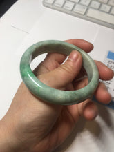 Load image into Gallery viewer, 56mm Certified Type A 100% Natural sunny green Jadeite Jade bangle AU8-4428