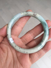 Load image into Gallery viewer, 56.8mm Certified Type A 100% Natural light green/yellow/red strawberry jelly Jadeite Jade bangle AA87-3950