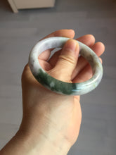 Load image into Gallery viewer, 56.4 mm certificated Type A 100% Natural green purple yellow Jadeite Jade bangle BL64-6220