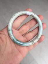 Load image into Gallery viewer, 56.8mm Certified Type A 100% Natural light green/yellow/red strawberry jelly Jadeite Jade bangle AA87-3950