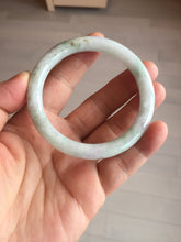 Load image into Gallery viewer, 53.8mm certified 100% natural Type A light green purple brown round cut jadeite jade bangle BS107-2542