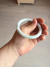 Load image into Gallery viewer, 53.8mm certified 100% natural Type A light green purple brown round cut jadeite jade bangle BS107-2542