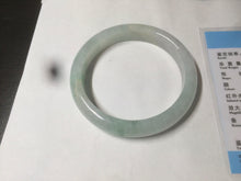 Load image into Gallery viewer, 55mm Certified type A 100% Natural super icy watery sunny green Jadeite bangle AY26-1659
