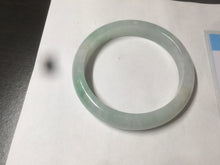 Load image into Gallery viewer, 55mm Certified type A 100% Natural super icy watery sunny green Jadeite bangle AY26-1659