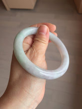 Load image into Gallery viewer, 58.4mm Certified Type A 100% Natural light green chubby round cut Jadeite Jade bangle BM36-0023