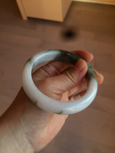 Load image into Gallery viewer, 59mm Certified Type A 100% Natural sunny green/white/brown/black Jadeite Jade bangle BK36-8353