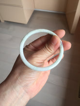 Load image into Gallery viewer, 54.5mm certified Type A 100% Natural light green red brown slim round cut Jadeite Jade bangle PH208-6181