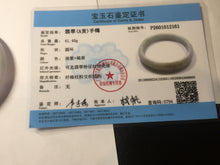Load image into Gallery viewer, 57.7mm Certified Type A 100% Natural light purple white gray Jadeite bangle BH99-2161