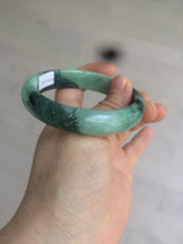 Load image into Gallery viewer, 55.5mm certified 100% natural Type A dark green/sunny green jadeite jade bangle AX5-2839
