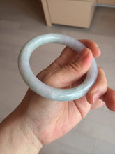 Load image into Gallery viewer, 58.4mm Certified Type A 100% Natural light green chubby round cut Jadeite Jade bangle BM36-0023