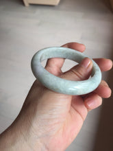 Load image into Gallery viewer, 56.8mm certified Type A 100% Natural light green brown Jadeite Jade bangle D141-4034