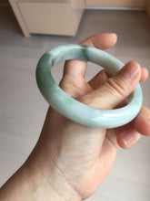 Load image into Gallery viewer, 62mm certified 100% natural Type A oily dark green gray black white (老油青) jadeite jade bangle PH232-0050