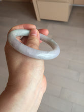 Load image into Gallery viewer, 58.4mm Certified Type A 100% Natural light green chubby round cut Jadeite Jade bangle BM36-0023