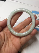 Load image into Gallery viewer, 53.8mm certified 100% natural Type A light green purple brown round cut jadeite jade bangle BS107-2542