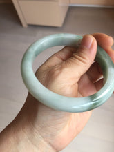 Load image into Gallery viewer, 62mm certified 100% natural Type A oily dark green gray black white (老油青) jadeite jade bangle PH232-0050