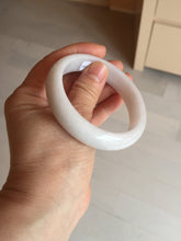 Load image into Gallery viewer, 56.4mm certificated Type A 100% Natural light purple/white Jadeite Jade bangle BF130-4028