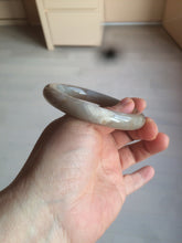 Load image into Gallery viewer, 52.5mm 100% natural beige pink gray round cut Coral Jade (珊瑚玉) bangle SY45