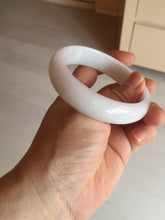 Load image into Gallery viewer, 56.4mm certificated Type A 100% Natural light purple/white Jadeite Jade bangle BF130-4028