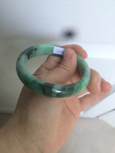 Load image into Gallery viewer, 55.5mm certified 100% natural Type A dark green/sunny green jadeite jade bangle AX5-2839