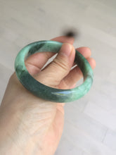 Load image into Gallery viewer, 55.5mm certified 100% natural Type A dark green/sunny green jadeite jade bangle AX5-2839