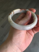 Load image into Gallery viewer, 57.1mm certified 100% natural type A green/red/brown jadeite jade bangle GL37-17-8651