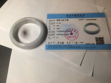 Load image into Gallery viewer, 54mm Certified type A 100% Natural sunny green/white/purple/red (Fu Lu Shou) chubby Jadeite bangle AZ132-9660