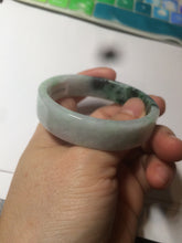 Load image into Gallery viewer, 51.7mm Certified type A 100% Natural sunny green/purple square Jadeite Jade bangle AZ55-7273