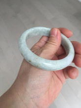 Load image into Gallery viewer, 56.8mm certified Type A 100% Natural light green brown Jadeite Jade bangle D141-4034