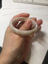 Load image into Gallery viewer, 46-48mm certified Type A 100% Natural light purple/brown/white/black kids oval Jadeite Jade bangle Group F98