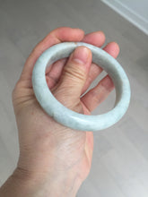 Load image into Gallery viewer, 56.8mm certified Type A 100% Natural light green brown Jadeite Jade bangle D141-4034