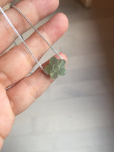 Load image into Gallery viewer, Type A 100% Natural light green/white/purple jadeite Jade flower Pendant group PC223