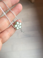 Load image into Gallery viewer, Type A 100% Natural light green/white/purple jadeite Jade flower Pendant group PC223