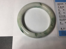 Load image into Gallery viewer, 54mm Certified 100% natural Type A sunny green/white jadeite jade bangle BK97-0352