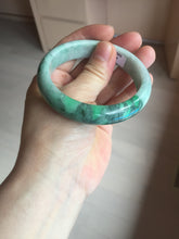 Load image into Gallery viewer, Shopify only. 56.5mm certified 100% natural type A dark green sunny green jadeite jade bangle BH82-8224