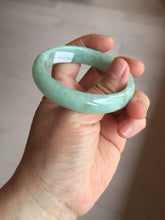 Load image into Gallery viewer, 50.5mm certified 100% natural Type A sunny green oval jadeite jade bangle PC21-0169