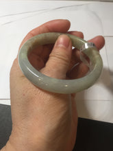Load image into Gallery viewer, 53.8mm certified Type A 100% Natural icy light green/yellow/purple Jadeite Jade bangle F100-3517