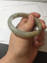 Load image into Gallery viewer, 53.8mm certified Type A 100% Natural icy light green/yellow/purple Jadeite Jade bangle F100-3517