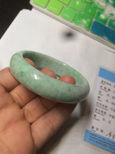 Load image into Gallery viewer, 51.5mm certificated Type A 100% Natural sunny green Jadeite Jade bangle AY33-0435