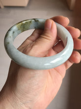 Load image into Gallery viewer, 57.5mm certified Type A 100% Natural dark green/brown/yellow Jadeite Jade bangle D142-4073