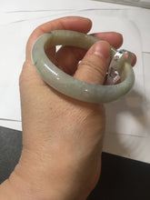 Load image into Gallery viewer, 53.8mm certified Type A 100% Natural icy light green/yellow/purple Jadeite Jade bangle F100-3517
