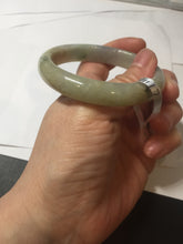Load image into Gallery viewer, 53.8mm certified Type A 100% Natural icy light green/yellow/purple Jadeite Jade bangle F100-3517