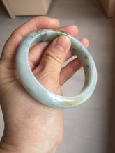 Load image into Gallery viewer, 57.5mm certified Type A 100% Natural dark green/brown/yellow Jadeite Jade bangle D142-4073