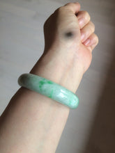 Load image into Gallery viewer, 51.5mm certificated Type A 100% Natural sunny green Jadeite Jade bangle AY33-0435