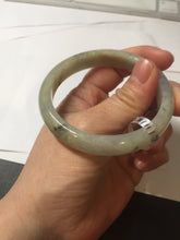 Load image into Gallery viewer, 53.8mm certified Type A 100% Natural icy light green/yellow/purple Jadeite Jade bangle F100-3517