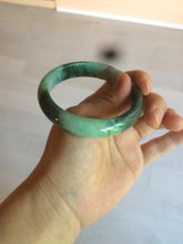 Load image into Gallery viewer, 55.5mm certified 100% natural Type A dark green/sunny green jadeite jade bangle AX5-2839