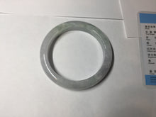Load image into Gallery viewer, 59mm Certified Type A 100% Natural icy watery green purple Jadeite Jade bangle BQ48-6803