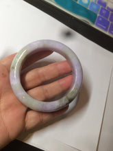 Load image into Gallery viewer, 54mm Certified 100% natural Type A green/brown/purple jadeite jade bangle AR84-5217