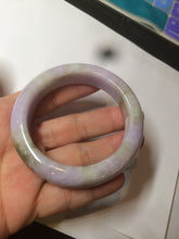 Load image into Gallery viewer, 54mm Certified 100% natural Type A green/brown/purple jadeite jade bangle AR84-5217